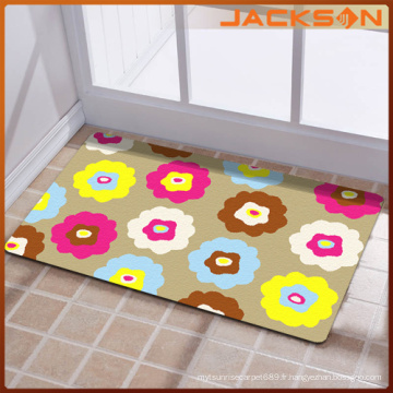 Tapis de porte en bois imprimé en nylon